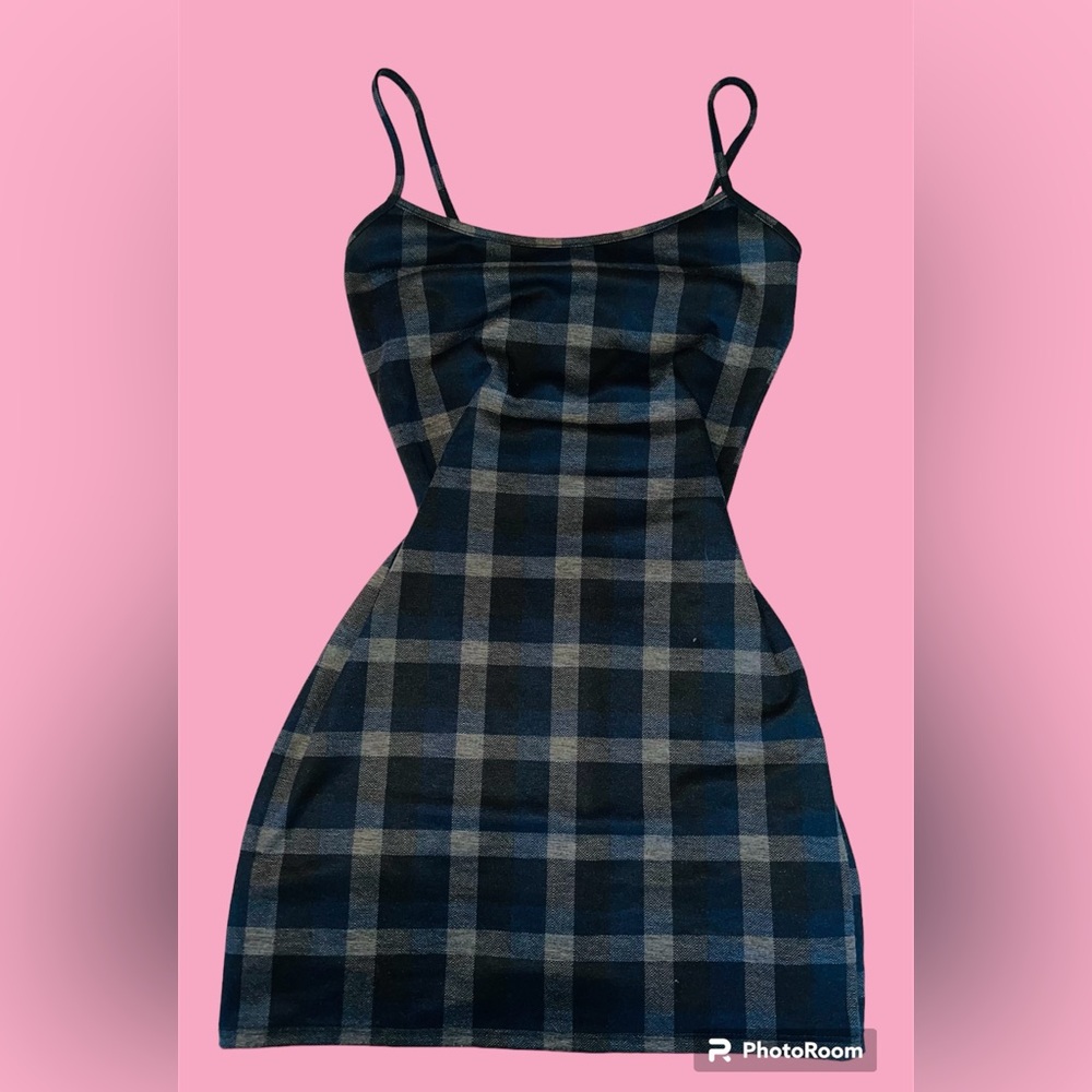 Sexy Plaid Windsor Mini Dress